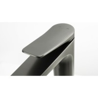 Смеситель для раковины Lemark Bronx LM3709GM, с донным клапаном, графит