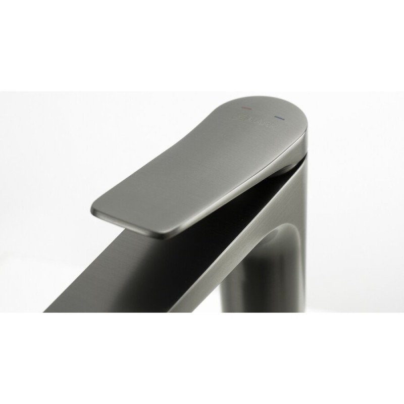 Смеситель для раковины Lemark Bronx LM3709GM, с донным клапаном, графит