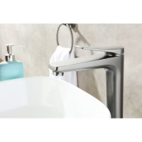 Смеситель для раковины Lemark Bronx LM3709GM, с донным клапаном, графит