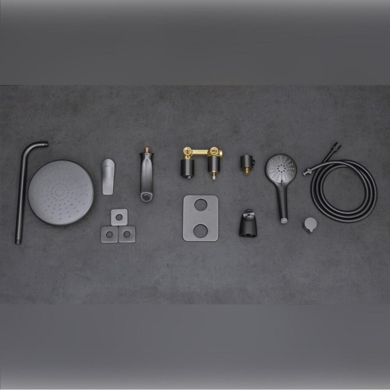 Душевая система Lemark Bronx LM3722GM, графит