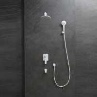 Душевая система Lemark Bronx LM3722MW, белый матовый