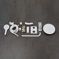 Душевая система Lemark Bronx LM3722MW, белый матовый