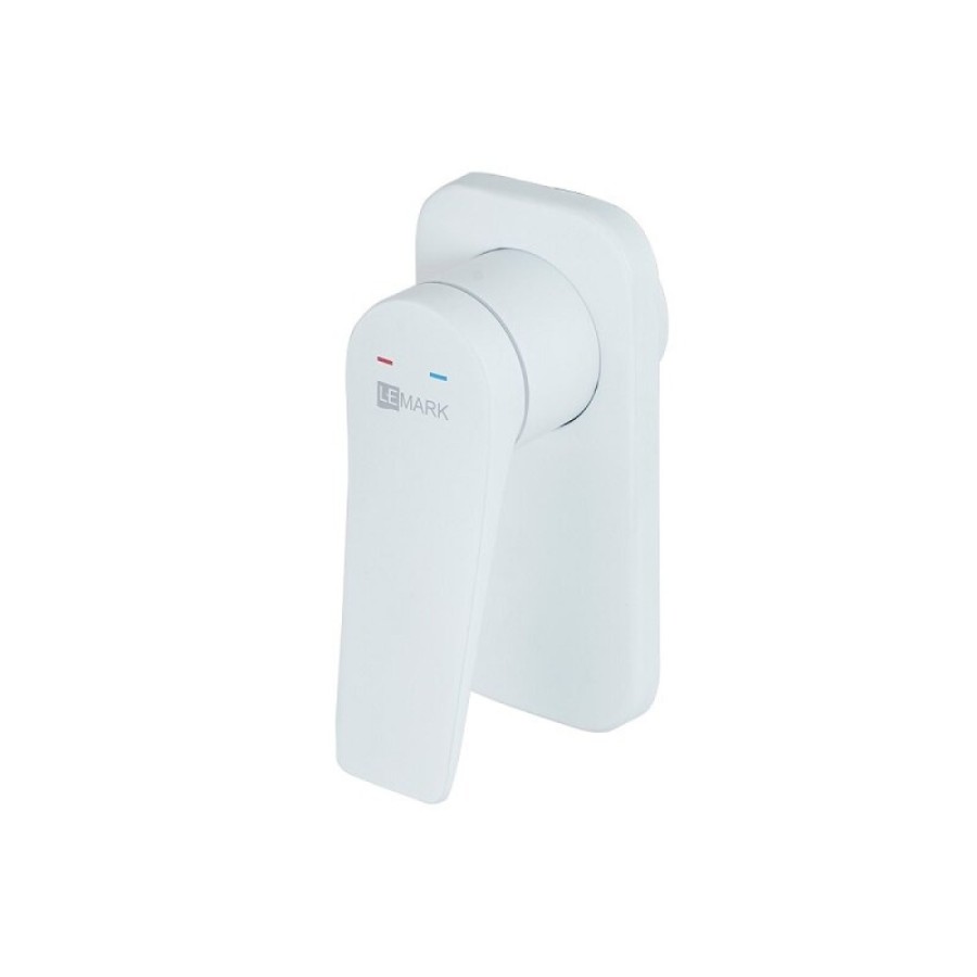 Смеситель для душа Lemark Bronx LM3723MW, белый матовый