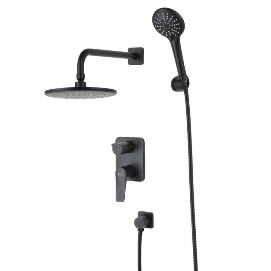 Душевая система Lemark Bronx LM3729BL, черный