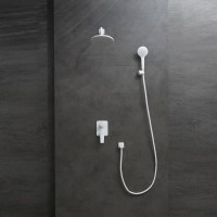 Душевая система Lemark Bronx LM3729MW, белый матовый
