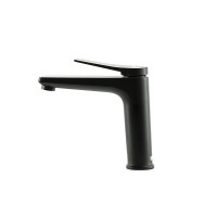 Смеситель для раковины Lemark Bronx LM3737BL, с донным клапаном, черный