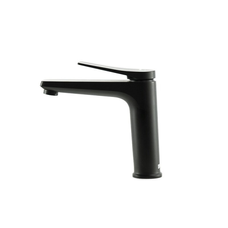 Смеситель для раковины Lemark Bronx LM3737BL, с донным клапаном, черный