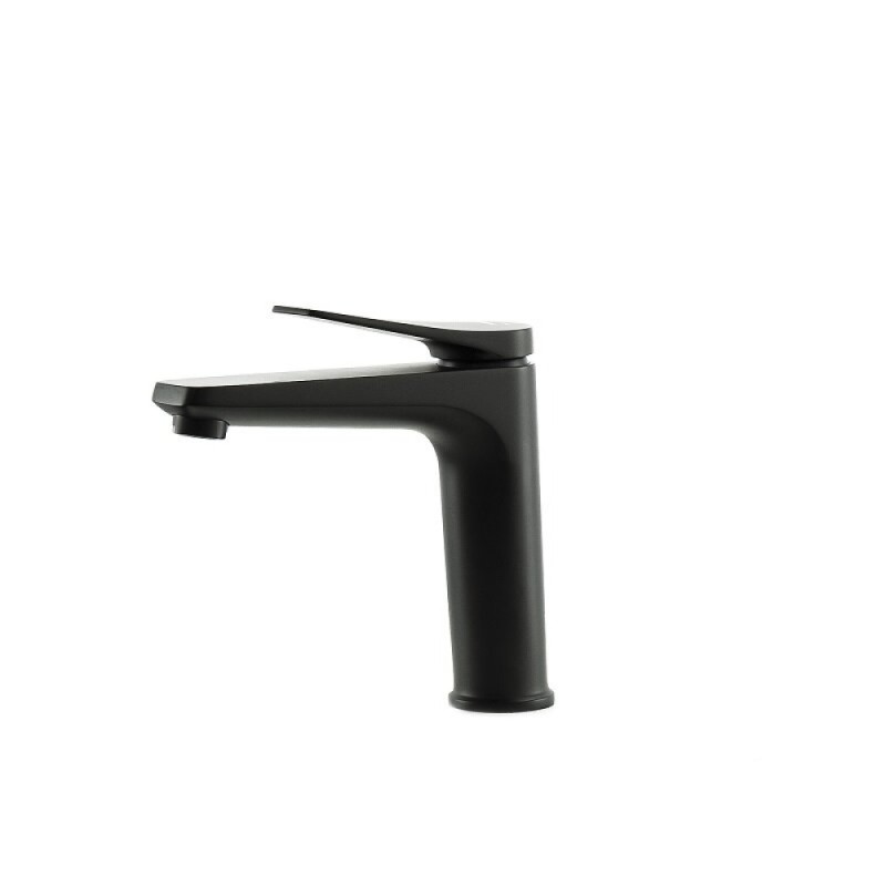 Смеситель для раковины Lemark Bronx LM3737BL, с донным клапаном, черный