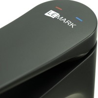Смеситель для раковины Lemark Bronx LM3737BL, с донным клапаном, черный