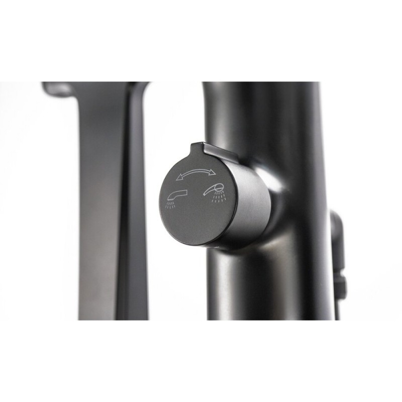 Смеситель напольный Lemark Bronx LM3744BL, для ванны, с душевым гарнитуром, черный