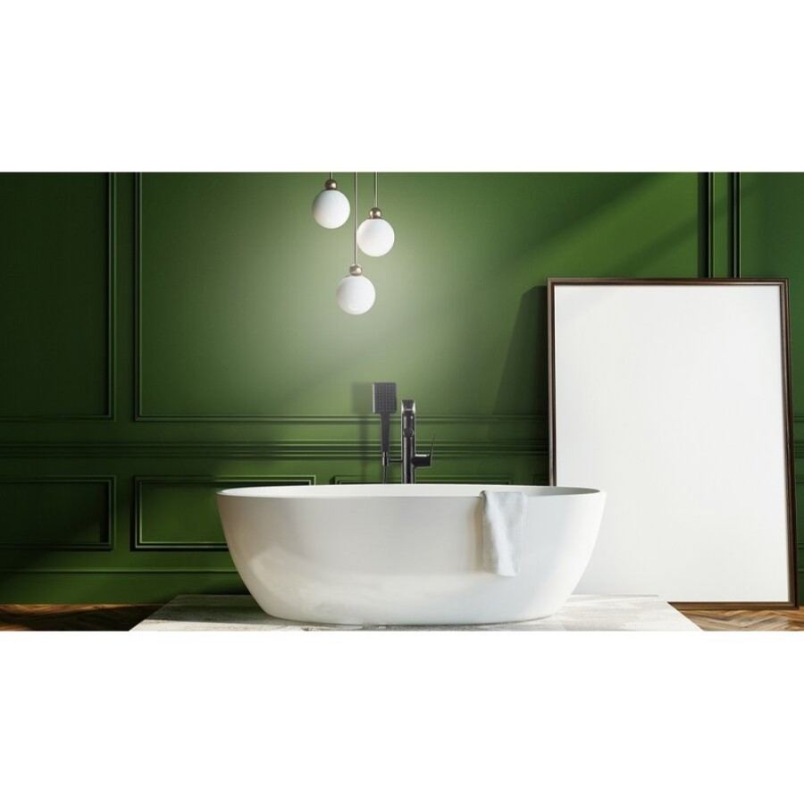 Смеситель напольный Lemark Bronx LM3744BL, для ванны, с душевым гарнитуром, черный
