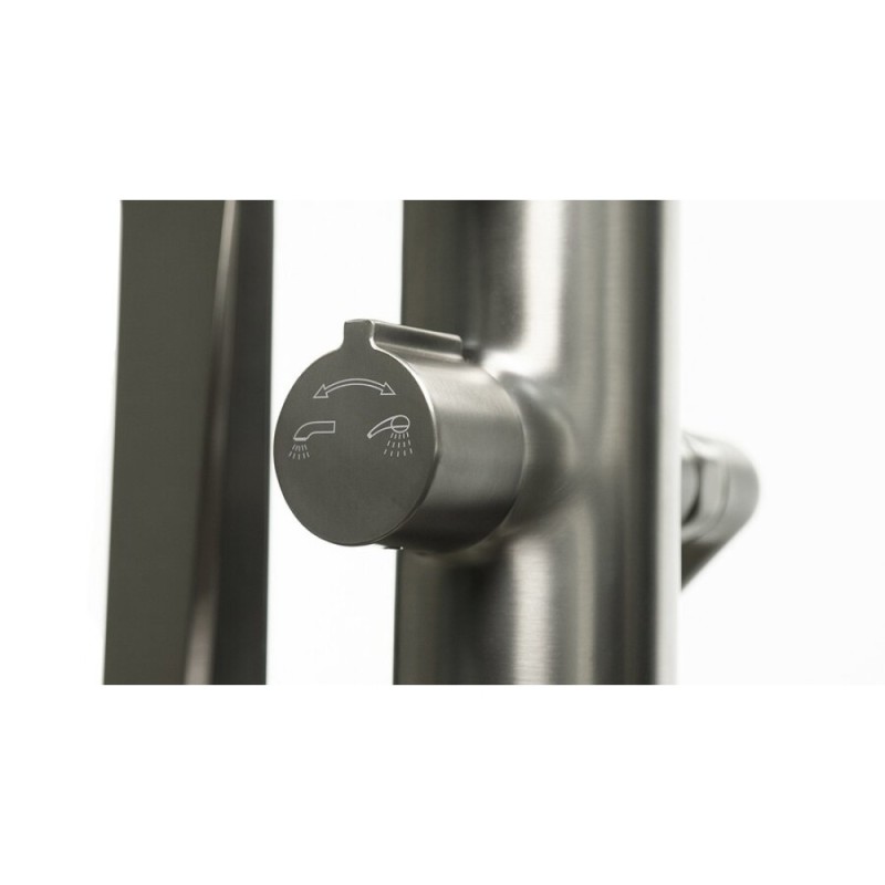 Смеситель напольный Lemark Bronx LM3744GM, для ванны, с душевым гарнитуром, графит