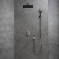 Душевая система Lemark Bronx LM3749GM, термостатическая, графит