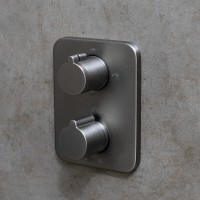 Душевая система Lemark Bronx LM3749GM, термостатическая, графит