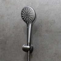 Душевая система Lemark Bronx LM3749GM, термостатическая, графит