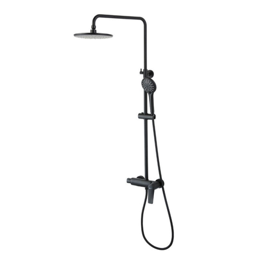 Душевая система Lemark Bronx LM3760BL, черный