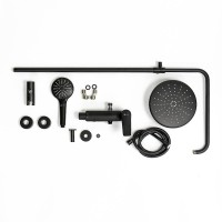 Душевая система Lemark Bronx LM3760BL, черный