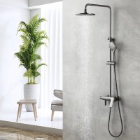 Душевая система Lemark Bronx LM3762GM графит с изливом