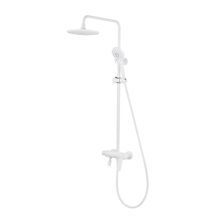 Душевая система Lemark Bronx LM3762MW, белый матовый