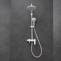 Душевая система Lemark Bronx LM3762MW, белый матовый