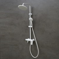 Душевая система Lemark Bronx LM3762MW, белый матовый