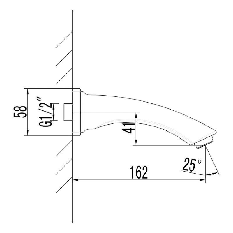 Излив для ванны Lemark Bronx LM3781MW, белый матовый