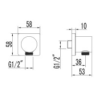 Шланговое подключение Lemark Bronx LM3783GM, графит матовый