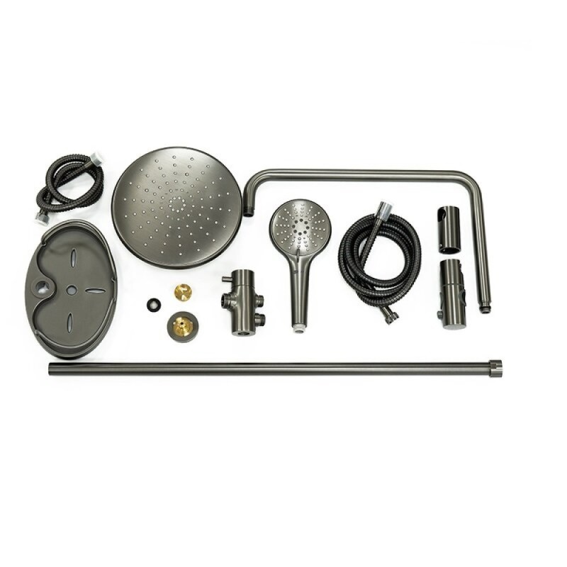 Душевой гарнитур Lemark Bronx LM3788GM, графит