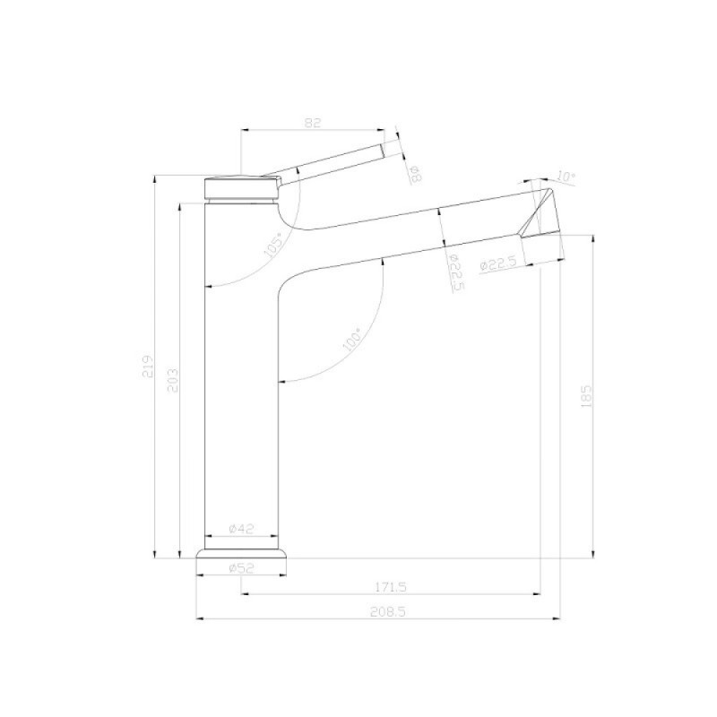 Смеситель Lemark Minima LM3837C для раковины, хром