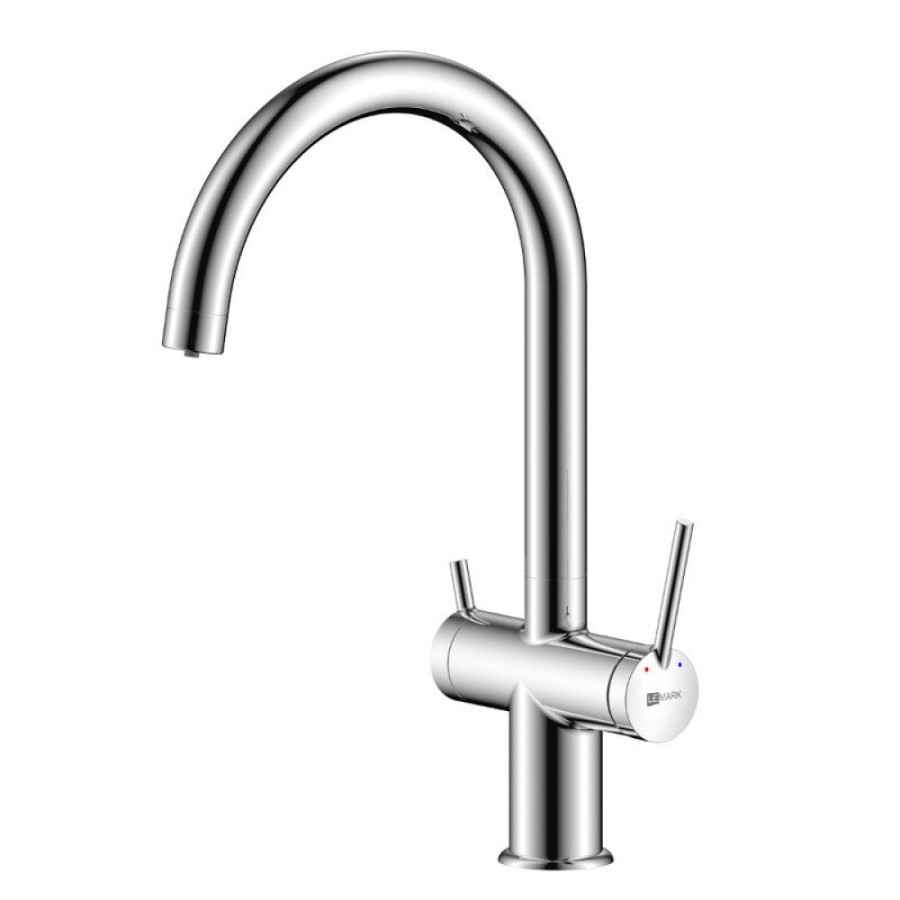 Смеситель для кухонной мойки Lemark Minima LM3861C, с подключением к фильтру с питьевой водой, хром