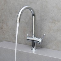Смеситель для кухонной мойки Lemark Minima LM3861C, с подключением к фильтру с питьевой водой, хром