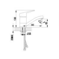 Смеситель Lemark Luna LM4107C для раковины