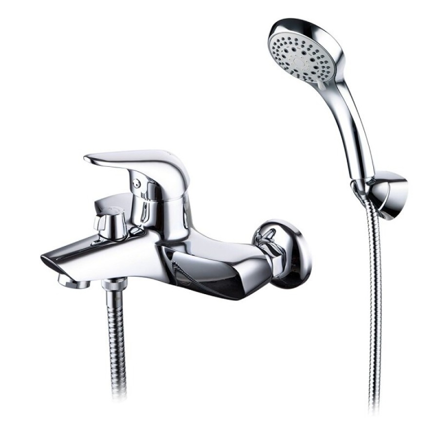 Смеситель Lemark Poseidon LM4214C, для ванны, с душевым гарнитуром, хром