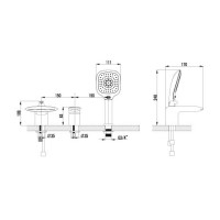 Смеситель Lemark Status LM4445C для ванны