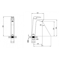 Смеситель Lemark Unit LM4509C для раковины, хром