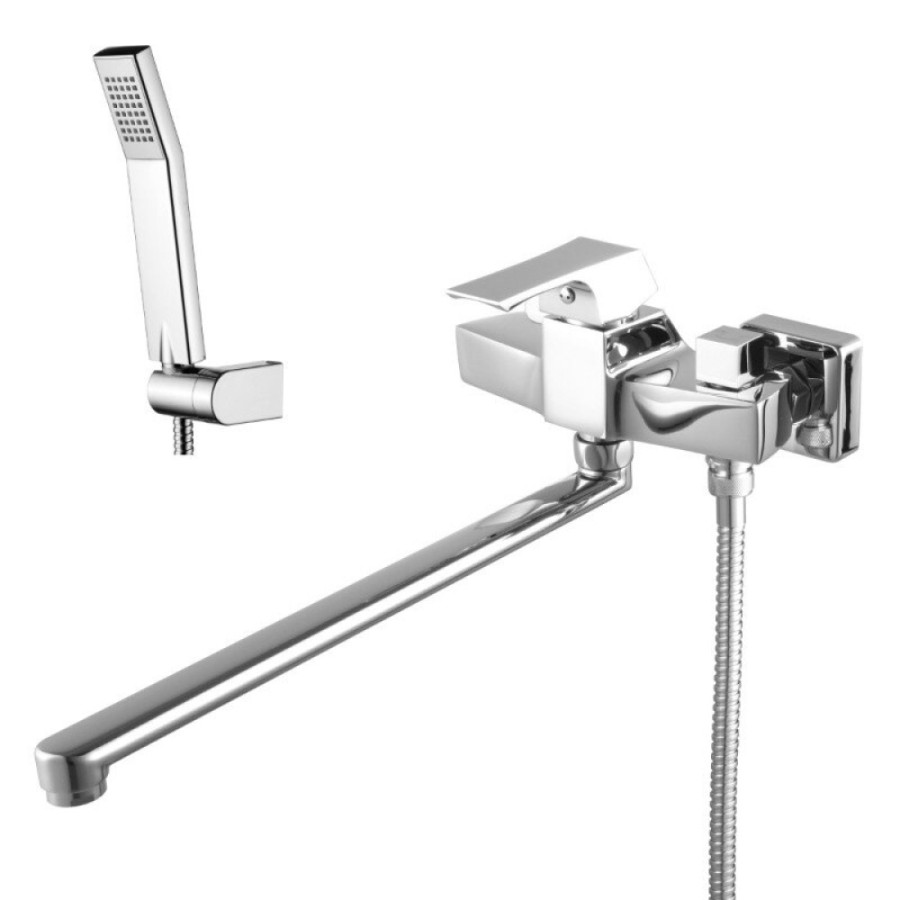 Смеситель для ванны и душа Lemark Unit LM4517C, с душевым гарнитуром, хром