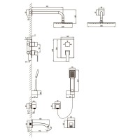 Душевой комплект Lemark Unit LM4522C