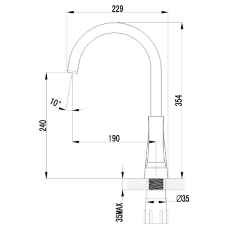 Смеситель Lemark Unit LM4555C для кухонной мойки, хром