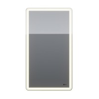Зеркальный шкаф Lemark Element 45 х 80 см, с подсветкой, белый матовый, правый, LM45ZS-E