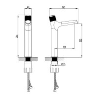 Смеситель Lemark Project LM4679C для раковины, хром