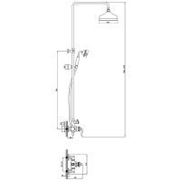Душевая система Lemark Brava LM4760G, золото