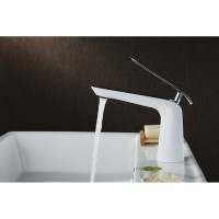 Смеситель для раковины Lemark Melange LM4906CW, белый/хром