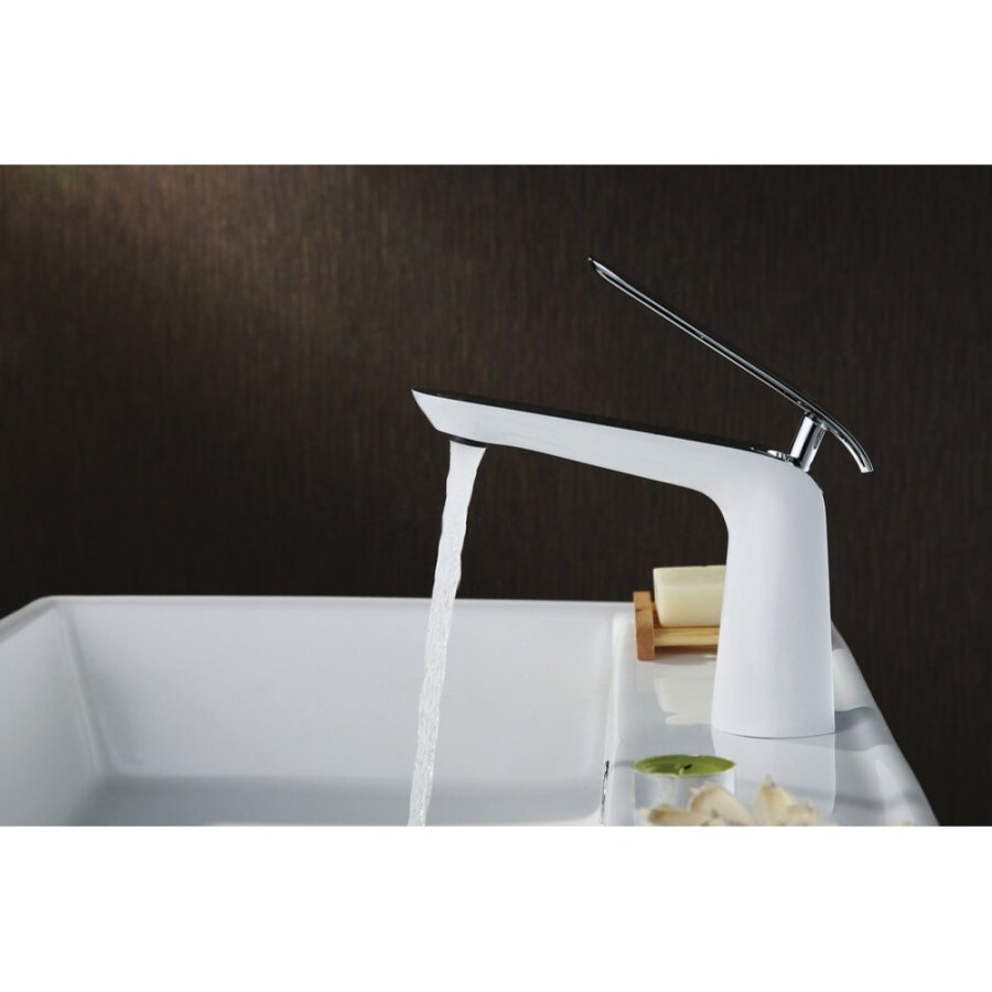 Смеситель для раковины Lemark Melange LM4906CW, белый/хром