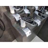 Смеситель для раковины Lemark Melange LM4906CW, белый/хром