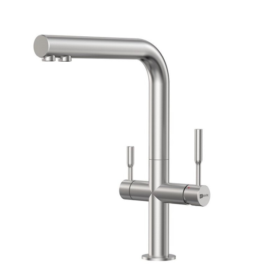 Смеситель для кухонной мойки Lemark Expert LM5063S, с подключением к фильтру с питьевой водой, сталь