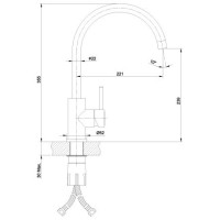 Смеситель для кухни Lemark Expert LM5078S, хром