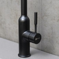 Смеситель для кухонной мойки Lemark Expert LM5079BL, черный
