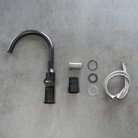 Смеситель для кухонной мойки Lemark Expert LM5079BL, черный
