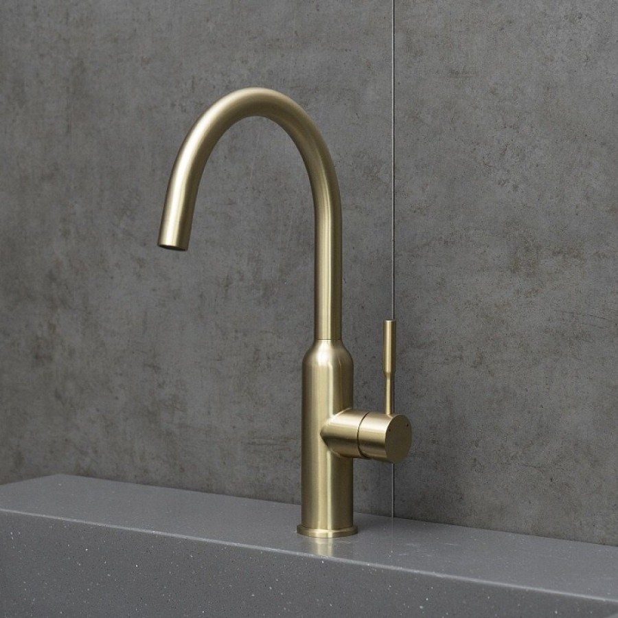 Смеситель для кухонной мойки Lemark Expert LM5079LGN, золото