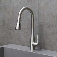 Смеситель для кухонной мойки Lemark Expert LM5084S, с выдвижным изливом, сталь